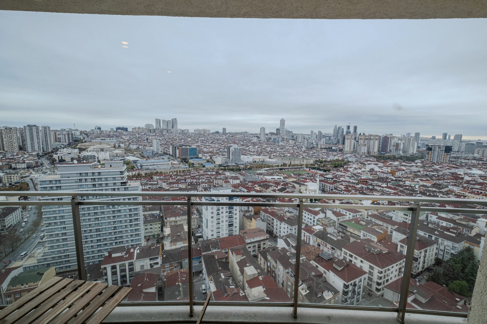 Balkondan şehir manzarası